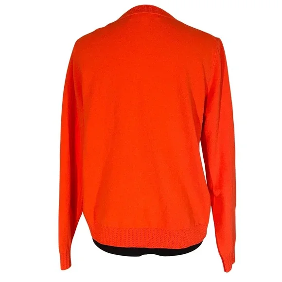 Boden Emilia Cropped Cardigan Sunset Orange Size Med Lightweight
Preppy Colorful - Picture 3 of 7